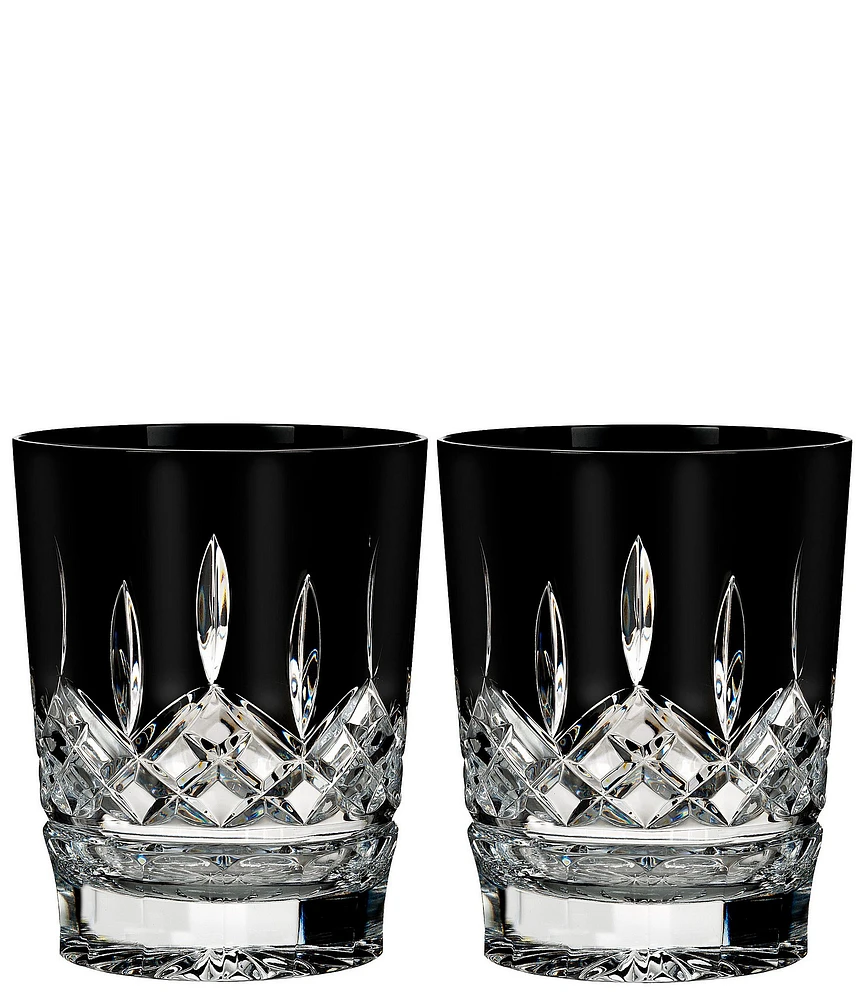 Waterford Lismore Black Double Old Fashioned, Set of 2