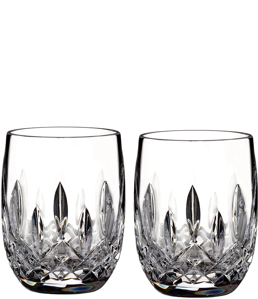 Waterford Connoisseur Lismore Round Double Old Fashion, 6-oz, Set of 2