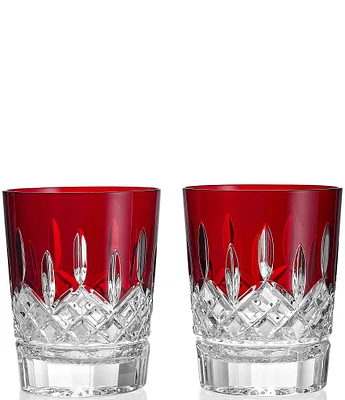 Waterford Lismore Red Double Old Fashioned 12.5floz, Set of 2