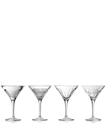Waterford Mixology Martini 4floz , Mixed Set of 4