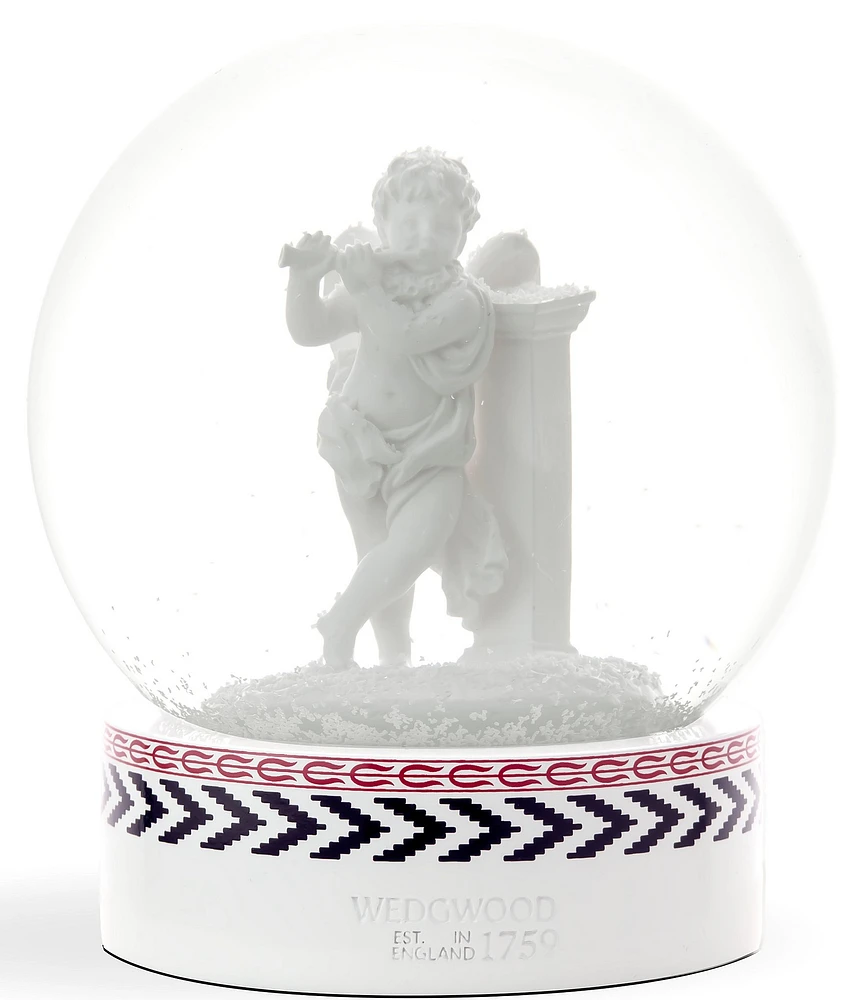 Wedgwood Christmas Cherub Snow Globe