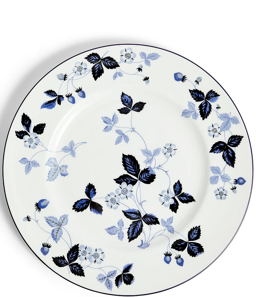 Wild Strawberry Inky Blue Dinner Plate