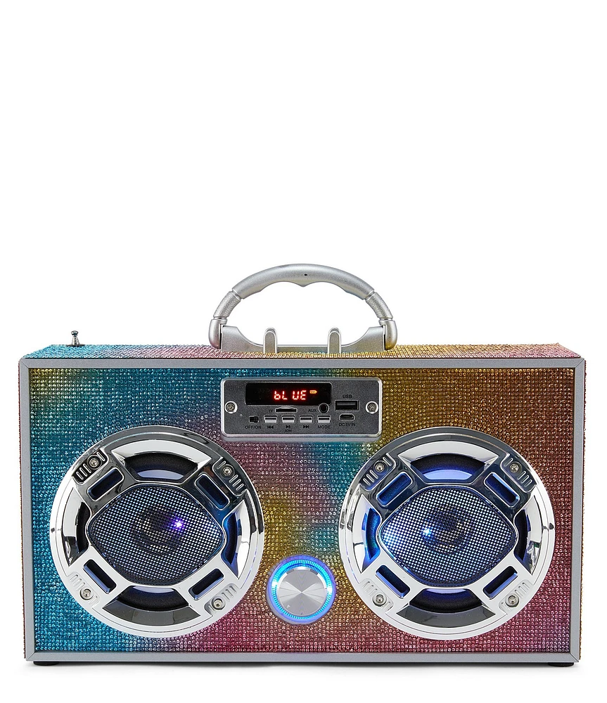 Wireless Express Swirl Bling Bluetooth Mini Boom Box