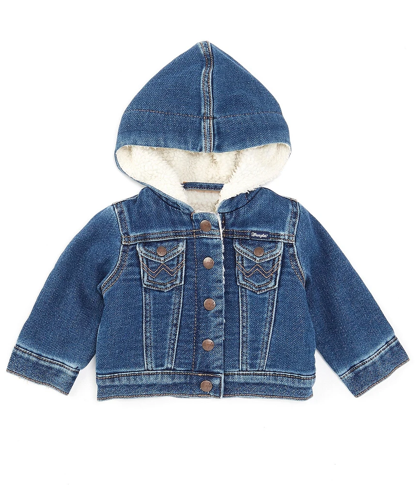 Wrangler® Baby Boys Long Sleeve Sherpa-Lined Denim Jacket