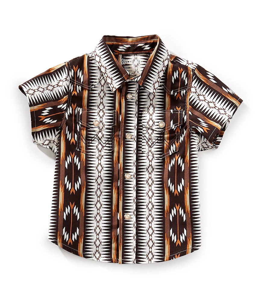 Wrangler® Baby Boys Short-Sleeve Woven Western Shirt