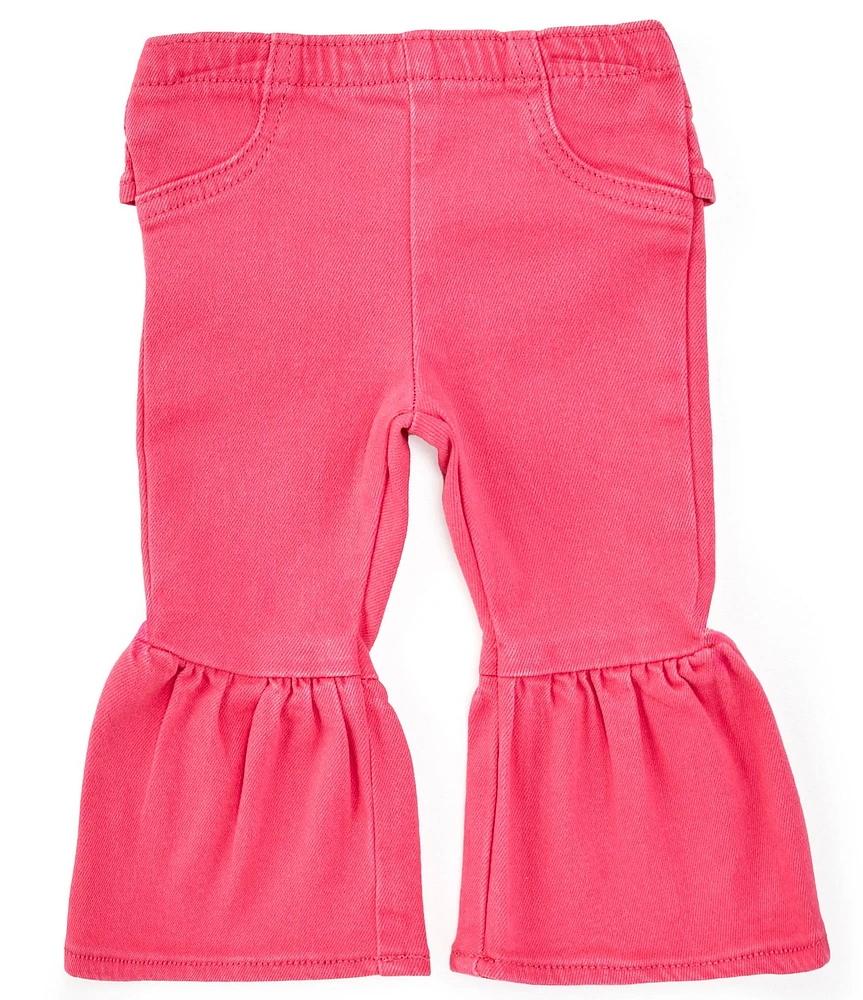 Wrangler® Baby Girls Lacey Flare Leg Ruffle-Seat Jeans
