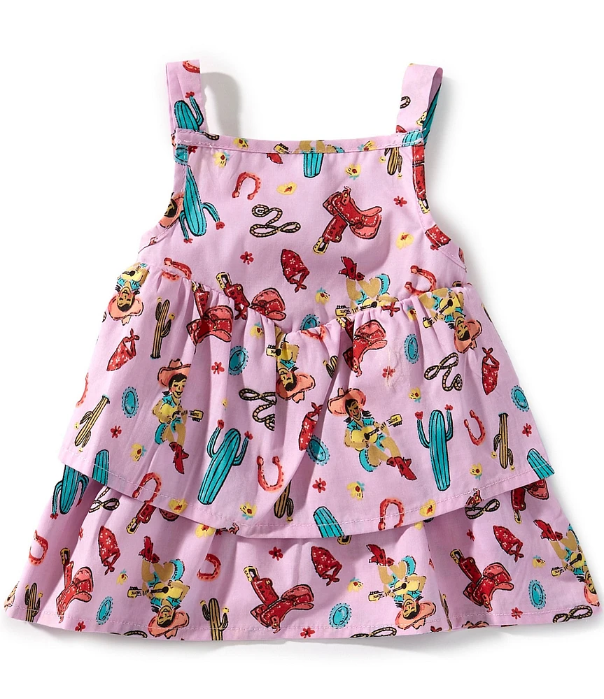 Wrangler® Baby Girls Western-Printed Poplin Tank Top