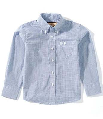 Wrangler Big Boys Long Sleeve Classic Woven Shirt