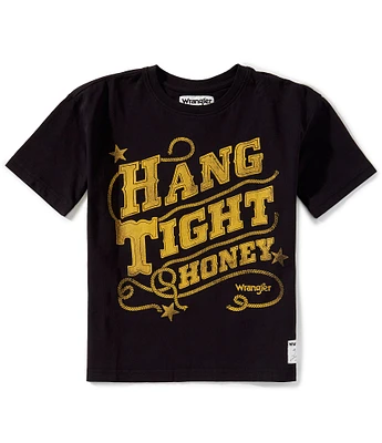 Wrangler® x Lainey Wilson Big Girls Hang Tight Honey Graphic T-Shirt