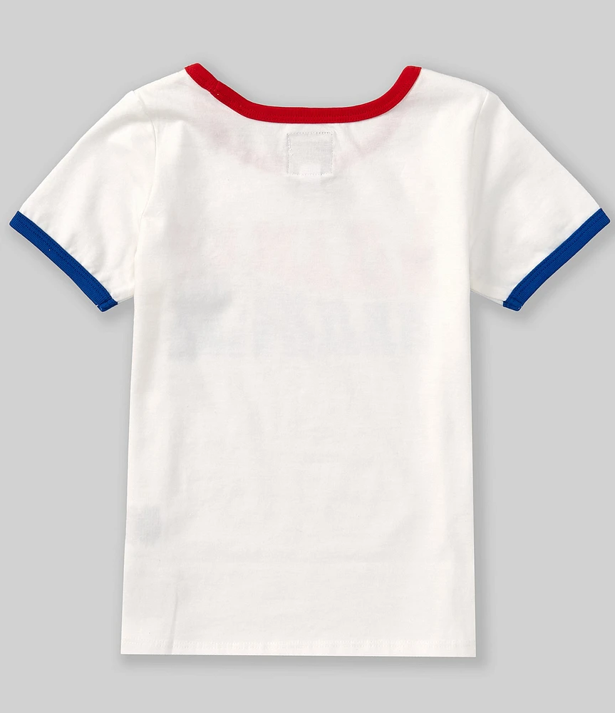 Wrangler® x Lainey Wilson Big Girls Short-Sleeve #double;Groovey Lainey#double; Ringer T-Shirt