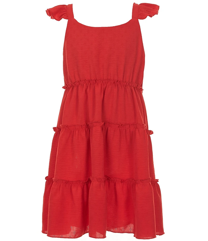 Xtraordinary Big Girls Sleeveless Tiered A-Line Dress