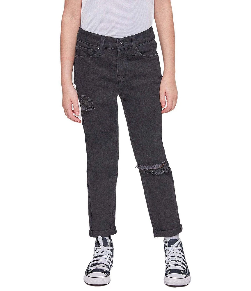 YMI Jeanswear Big Girls Taylor High-Rise Relaxed Fit Cuffed Jeans