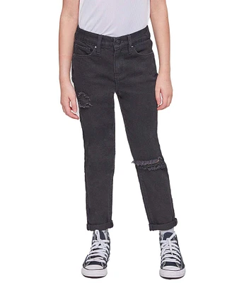 YMI Jeanswear Big Girls Taylor High-Rise Relaxed Fit Cuffed Jeans