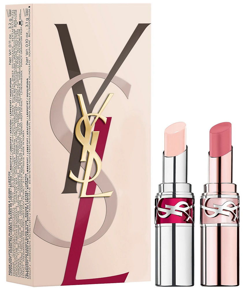 Yves Saint Laurent Beaute Candy Glow and Candy Glaze 2-Piece Lip Gift Set