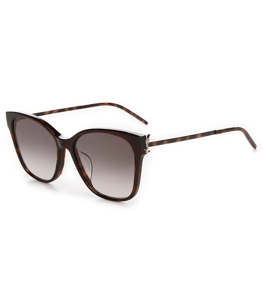 Yves Saint Laurent Tortoise Rectangle Sunglasses