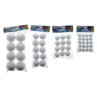 10 Boules de styromousse (Tailles assorties)