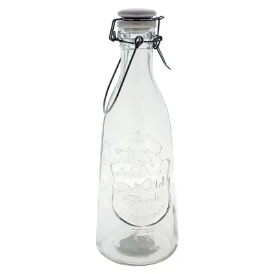 Bouteille en verre hermétique avec bouchon