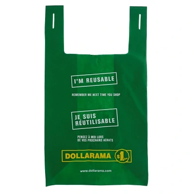 Small Bilingual Dollarama Reusable Bag