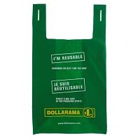 Small Bilingual Dollarama Reusable Bag