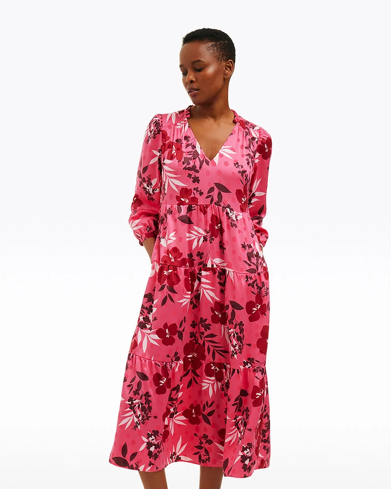 Katie Midi Dress Spring Floral