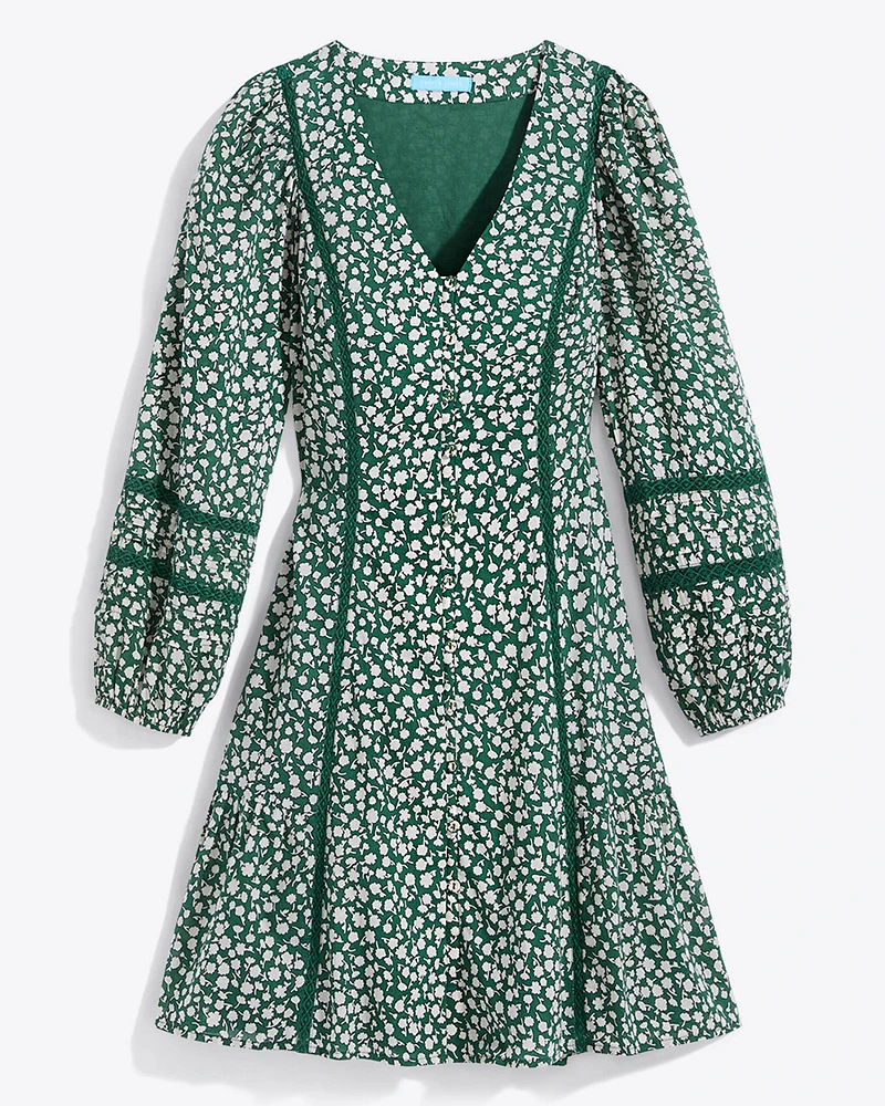Gwen Long-Sleeve Dress Gauzy Cotton