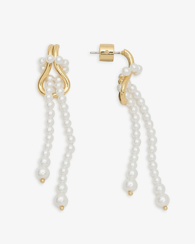Pearl Knot Tassel Earring