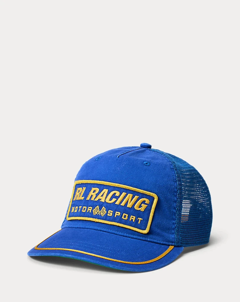Racing-Patch Twill Trucker Cap