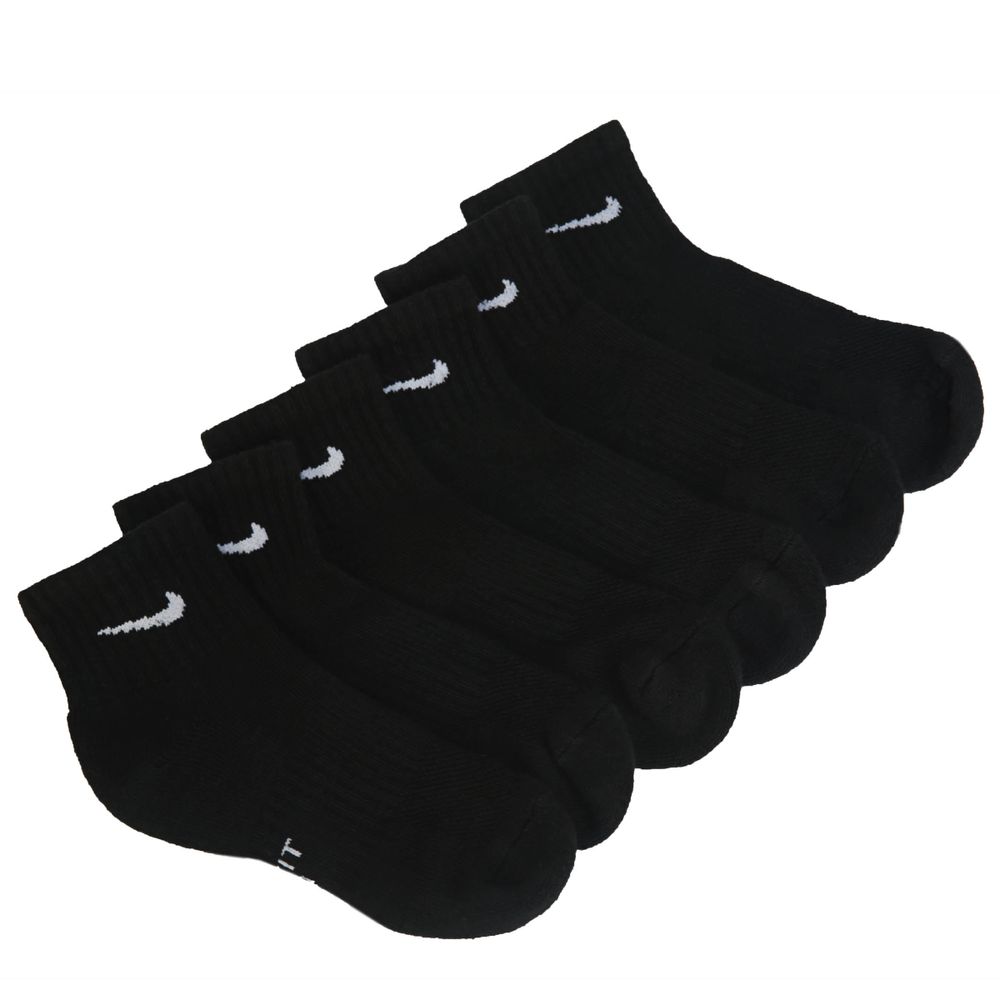 Kids' 6 Pack Youth Medium Cushioned Ankle Socks