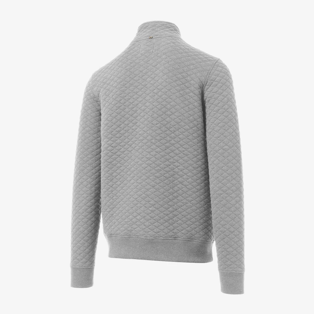 Billy Reid Diamond Quilted Half-zip Sweatshirt