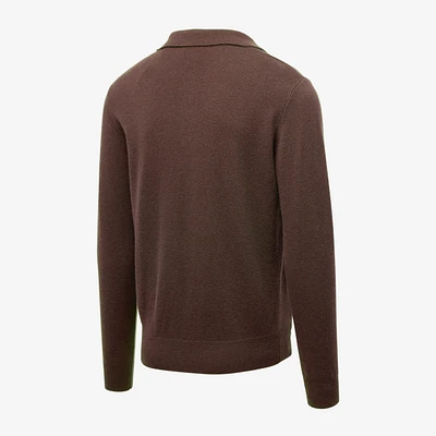 Cashmere Long-sleeve Sweater Polo