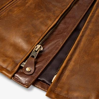 Schott® N.Y.C. X Allen Edmonds Café Racer 2.0 Leather Jacket