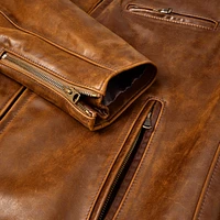 Schott® N.Y.C. X Allen Edmonds Café Racer 2.0 Leather Jacket