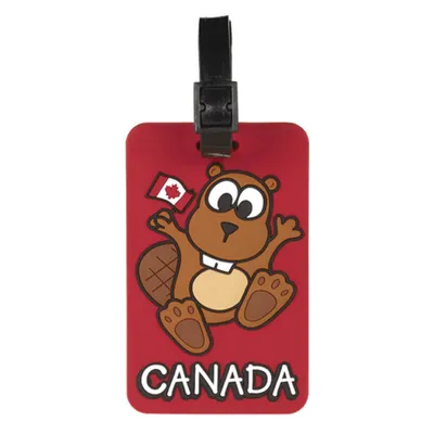 Dancing Beaver Luggage Tag