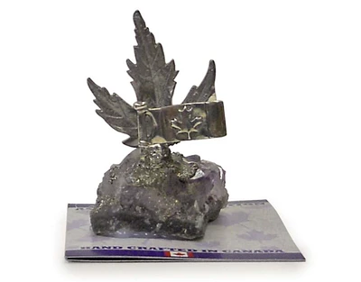 Maple Leaf Canada Flag Amethyst