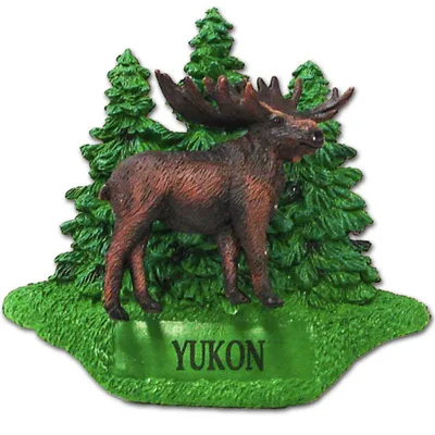 Moose Forest Bobble Magnet