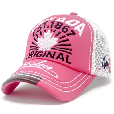 Fuchsia One Love Canada Mesh Baseball Cap