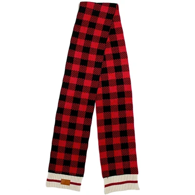 Red and Black Plaid Scarf