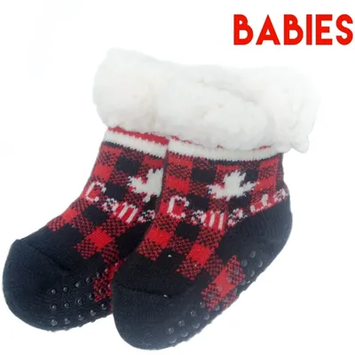 Babies' Plaid Lumber Warm Socks