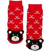 Kids' Hockey Stick Black Bear Socks