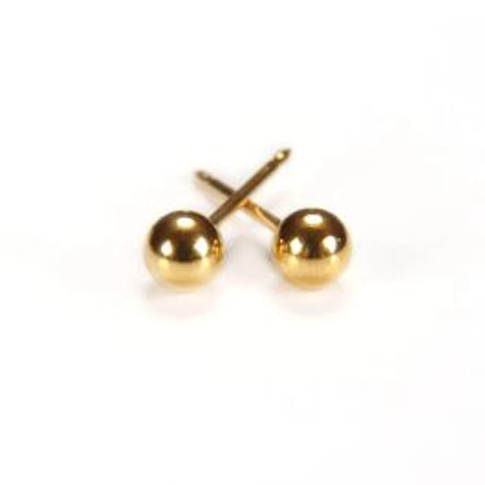 Maquillage Boule or jaune 4 mm. 14k | Faces Cosmétiques