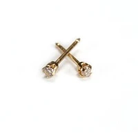 Maquillage Cubic Zirconia yellow gold 2mm. 14k | Faces Cosmétiques