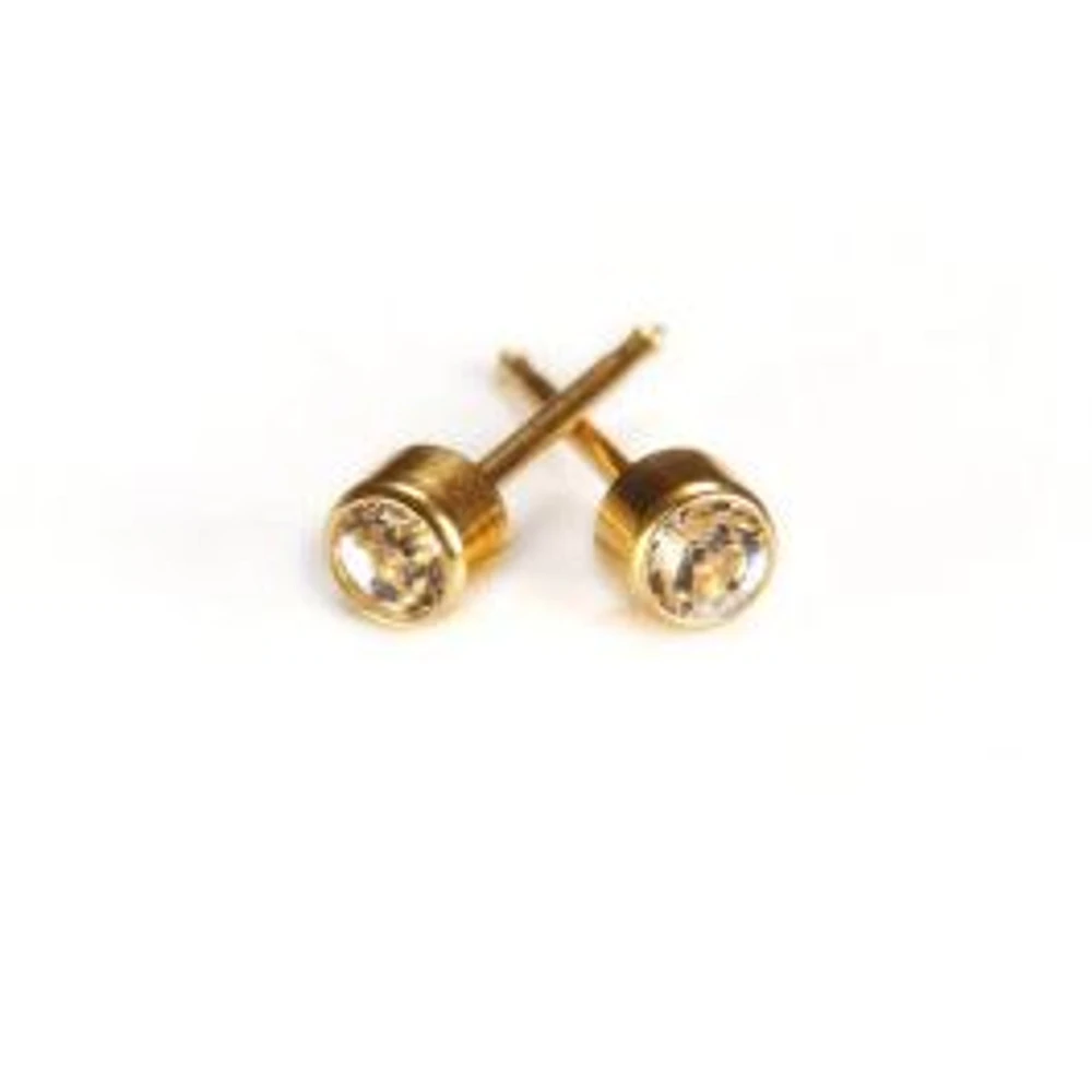 Maquillage Cristal Bezel 3 mm yellow gold 14 K | Faces Cosmétiques