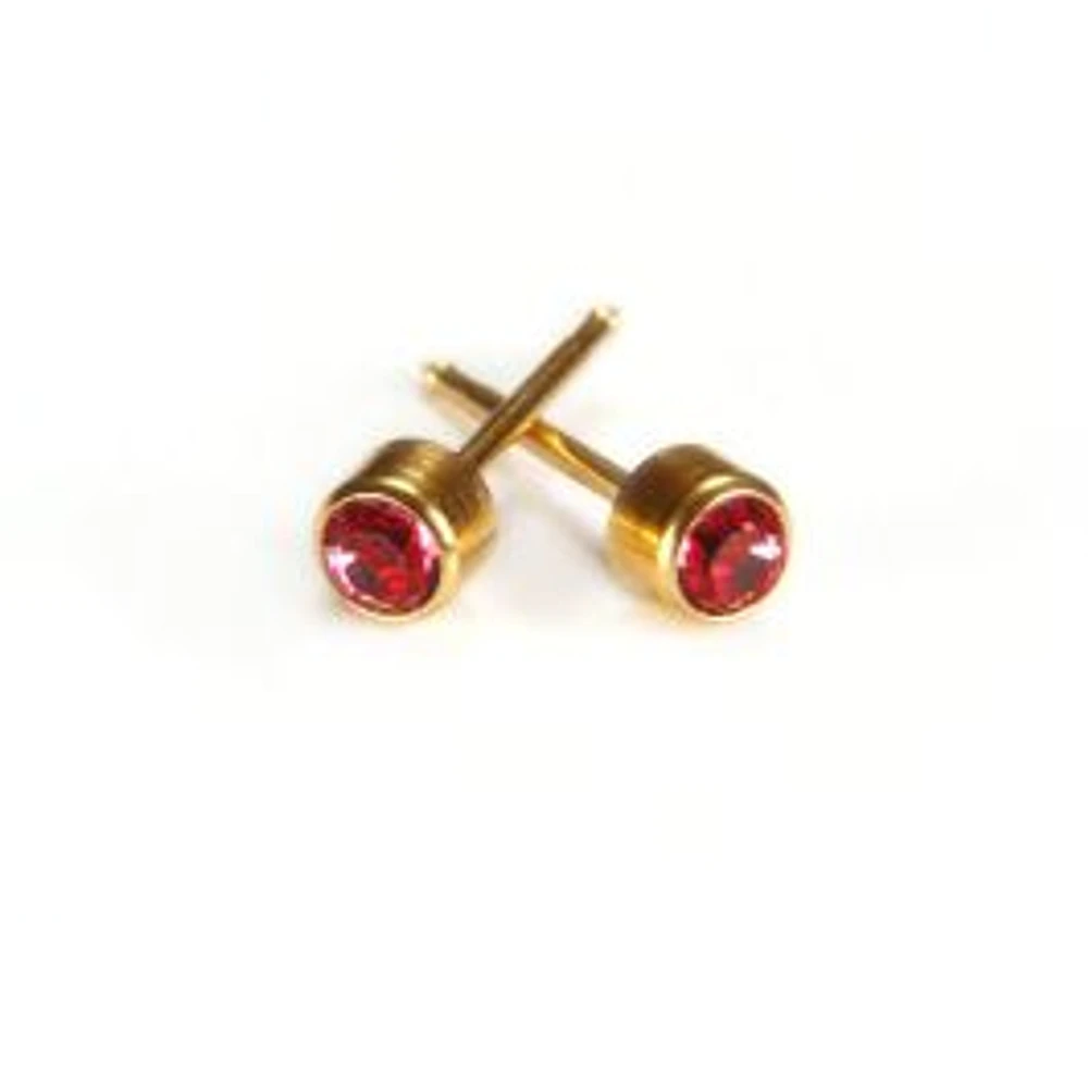 Maquillage Pink Bezel 3 mm yellow gold 14 K | Faces Cosmétiques