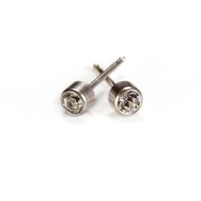 Maquillage Cristal Bezel / or blanc 3 mm. 14k | Faces Cosmétiques