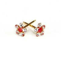 Maquillage Daisy cristal / rubis yellow gold 14K | Faces Cosmétiques