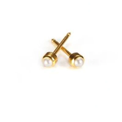 Maquillage Mini perle bezel ronde plaqué or 3mm. 24K | Faces Cosmétiques