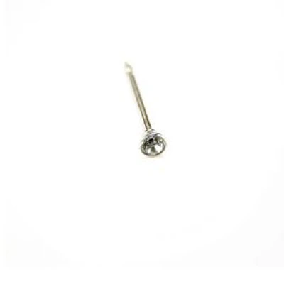 Maquillage 14K White Gold Bezel Nose Ring | Faces Cosmétiques