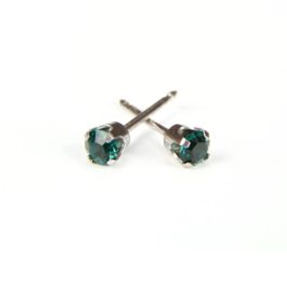 Maquillage May / emerald / white gold 14K 3mm | Faces Cosmétiques