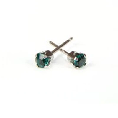 Maquillage May / emerald / white gold 14K 3mm | Faces Cosmétiques