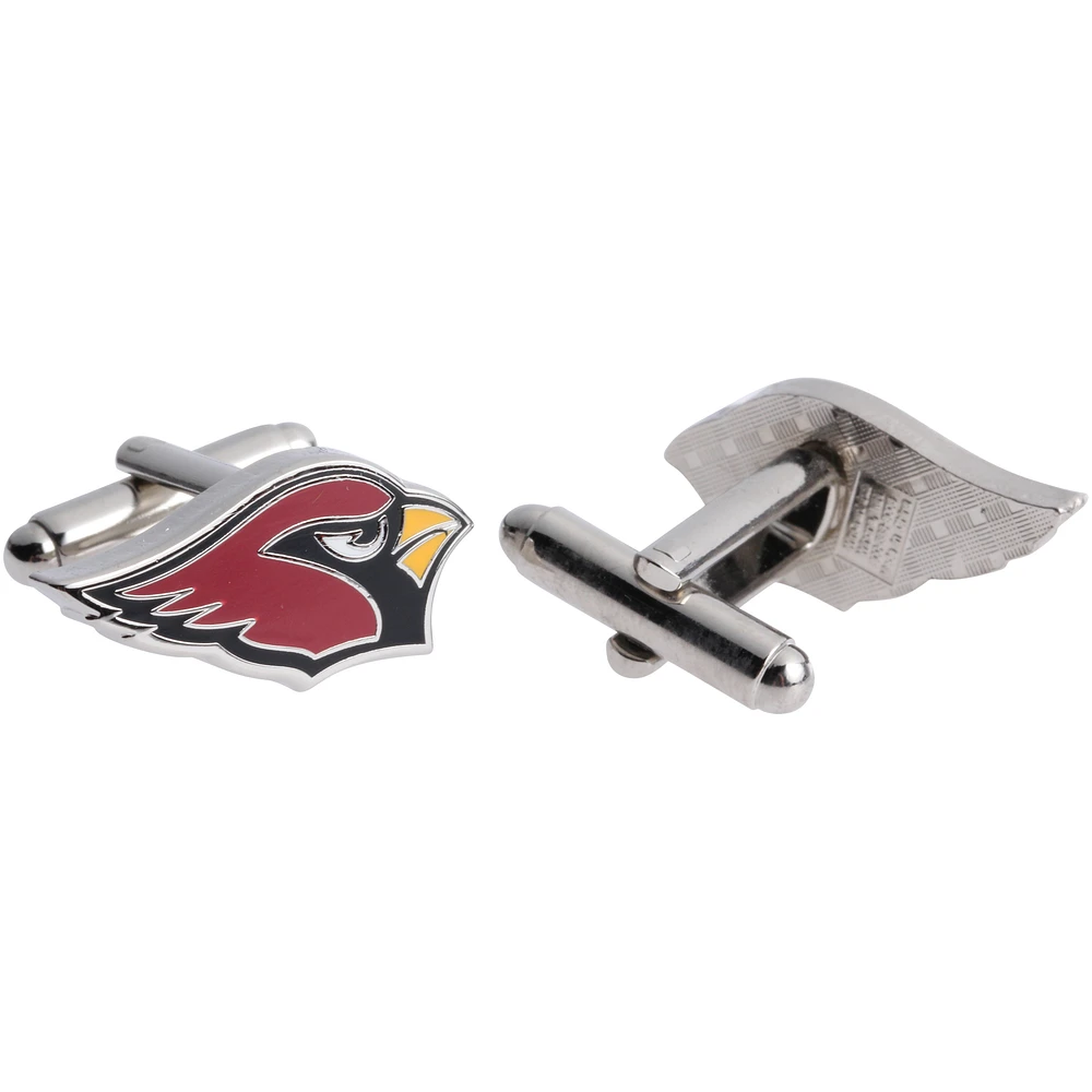 Arizona Cardinals Silver-Plated Team Logo Cufflinks